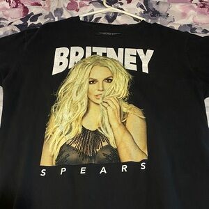 Black Britney Spears Graphic Tee